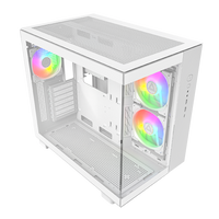 MONTECH King 65 Pro ATX Mid-Tower Gaming Case – Black & White