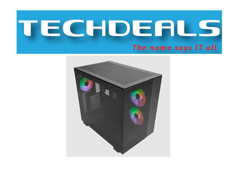 MONTECH King 65 Pro ATX Mid-Tower Gaming Case – Black & White
