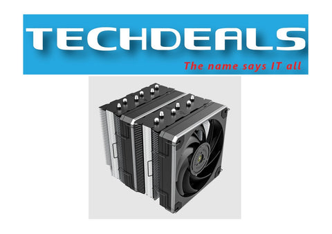 MONTECH Metal DT24 CPU Cooler – Dual-Tower | Base & Premium (270W TDP, Dual 120mm Fans)