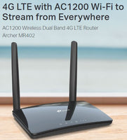 Tp-Link Archer MR402 AC1200 Wireless Dual Band 4G LTE Router