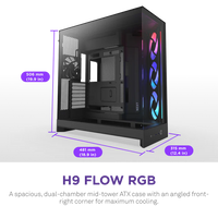 NZXT H9 Flow RGB (2025) - Black/White