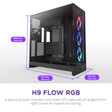 NZXT H9 Flow RGB (2025) - Black/White