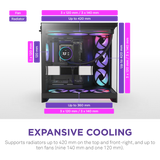NZXT H9 Flow RGB (2025) - Black/White