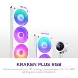 NZXT Kraken Plus 240 RGB V2 - Black/White