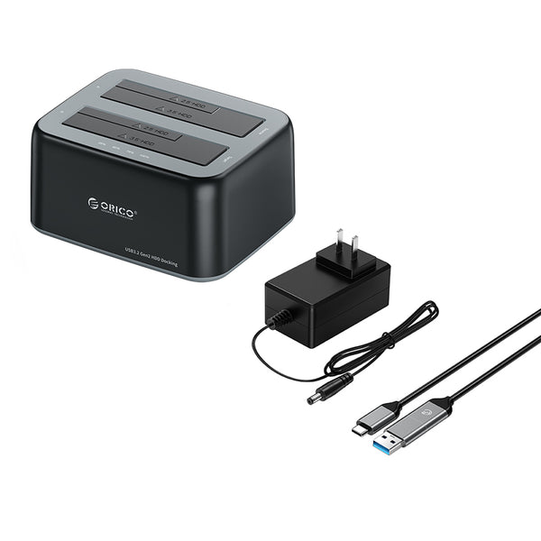 ORICO 6829C3 2.5/3.5-inch SATA HDD/SSD Dual-Bay Dock w/Offline Clone Function
