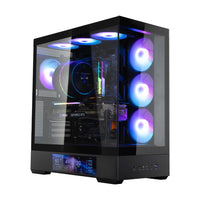 ZALMAN P40 DS BLK ATX MID TOWER CHASSIS, 4*120mm ARGB FAN