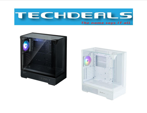 ZALMAN P40 PRISM BLK/WHT ATX MID TOWER CHASSIS, 1*120mm ARGB FAN