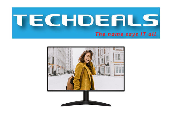 AOC MONITOR 23.8" 24B36H IPS FHD LED ADAPTIVE SYNC 100HZ 1ms VGA HDMI FLICKER FREE LOW BLUE MODE