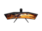 AOC MONITOR 27" CQ27G4 CURVED 1500R VA QHD 2K ADAPTIVE SYNC 180hz HDMI 2.0 x 1 DP 1.2 x 1