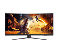 AOC MONITOR 34" CU34G4 FAST VA CURVED 1500R WQHD A-SYNC 180HZ 0.5MS HDR10 HDMI 2.0 X 2 DP 1.4 HAJ SWIVEL VESA