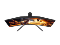 AOC MONITOR 34" CU34G4 FAST VA CURVED 1500R WQHD A-SYNC 180HZ 0.5MS HDR10 HDMI 2.0 X 2 DP 1.4 HAJ SWIVEL VESA