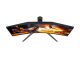 AOC MONITOR 34" CU34G4 FAST VA CURVED 1500R WQHD A-SYNC 180HZ 0.5MS HDR10 HDMI 2.0 X 2 DP 1.4 HAJ SWIVEL VESA