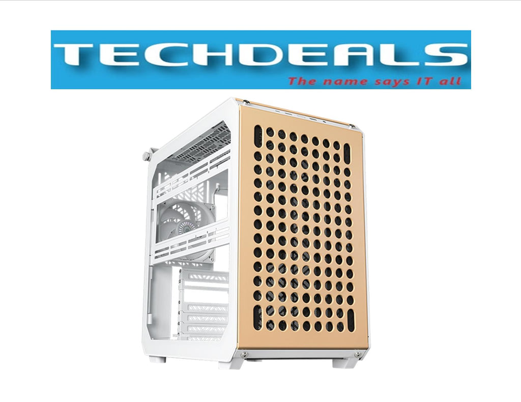COOLER MASTER QUBE 500 ATX CASE WITH T.G MACARON - FLAT PACK/WHITE/BLACK