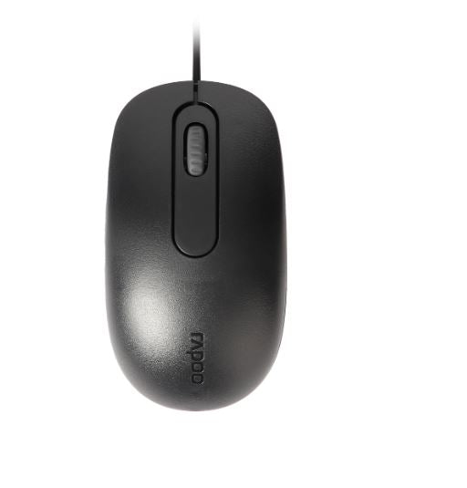 Rapoo N200 Wired USB Optical Mouse - Black