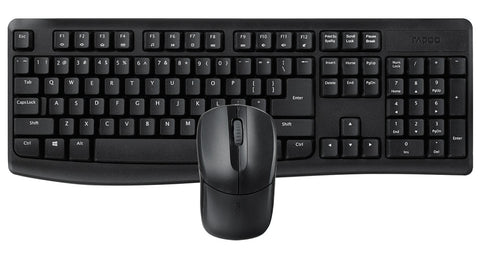 Rapoo X1800Pro Wireless Keyboard+Mouse Set - Black