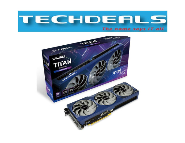 SPARKLE Intel Arc B580 TITAN OC 12GB GDDR6 Graphics Card Black/White