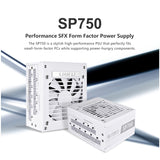 LIAN LI SP750 / SP850 Power Supply – 80+ Gold – Black / White – Fully Modular