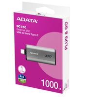 Adata SC750 500GB/1TB Portable SSD (Compact | Cableless)