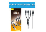 Awei CL-975 3-in-1 Fast Charging Cable 1.2M Black