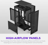 Nzxt H2 Flow Mini-ITX Airflow Case Black