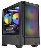 Okinos 314 M-Atx ARGB 3Fan Front Mesh Case Black