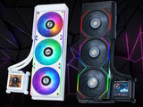 Lian Li Hydroshift LCD AIO 360 TL/R/S – Black/White – 6Y Warranty (w/ Fan)