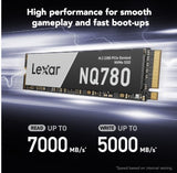 Lexar NQ780 512GB/1TB/2TB M.2 NVMe Gen4 R6500MB/s