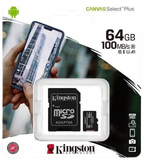Kingston SDCS2 Canvas Select Plus MicroSD Card 64GB / 128GB / 256GB