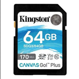 Kingston Canvas Go Plus 64GB UHS-I, U3, V30, R170MB/s, W70MB/s