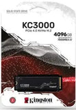 Kingston KC3000 - M.2 PCIe 2280 Gen 4x4 NVMe SSD - 512GB / 1TB / 2TB / 4TB