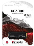 Kingston KC3000 - M.2 PCIe 2280 Gen 4x4 NVMe SSD - 512GB / 1TB / 2TB / 4TB