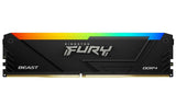 Kingston FURY Beast RGB 16GB (2x8GB) / 32GB (2x16GB) 3600Mhz DDR4 CL17 / CL18 Memory Kit