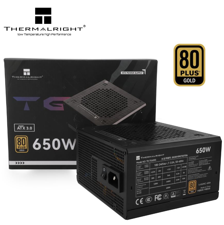 Thermalright TG 650S 80+ Gold 650W ATX 3.0 Non-Modular