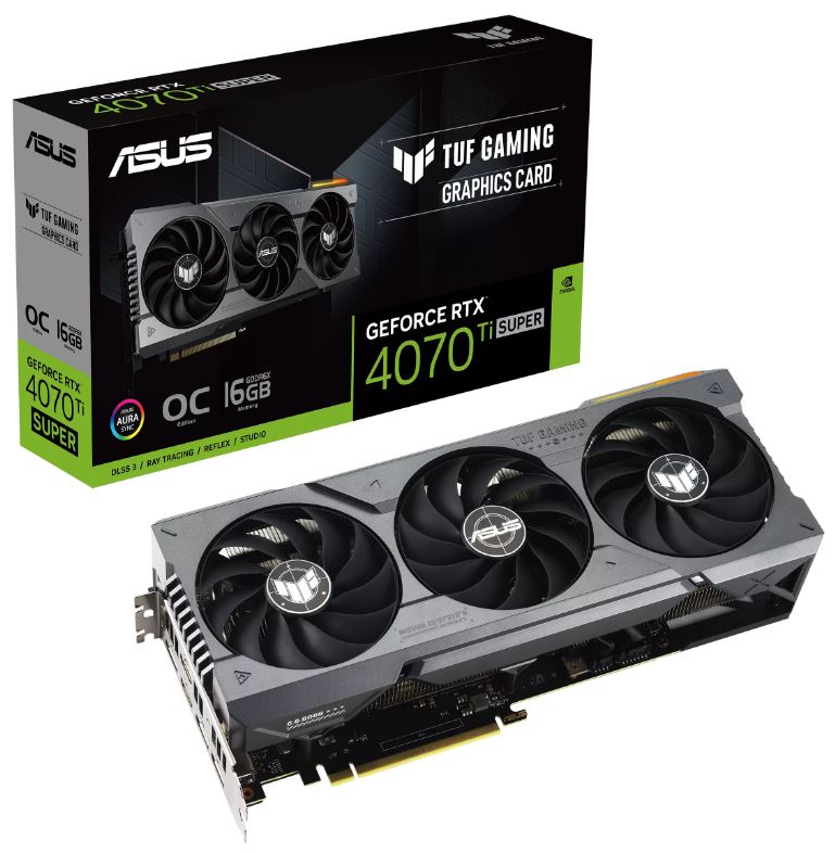 Asus TUF RTX4070Ti Super OC 16GB Gaming GDDR6X