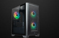Tecware Edge M2 High AirFlow mATX TG Case w/3*ARGB Fans - Black
