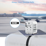 Tessan 633FV Universal Travel Adapter Worldwide w/2*USB-A and 3*USB-C