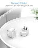 Tessan 821 Travel Adapter 1*AC Outlet and 2*USB Ports