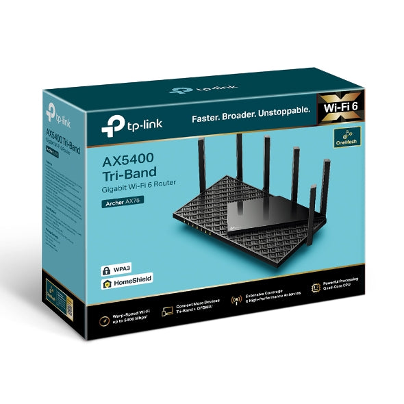 Tp-Link Archer AX75 AX5400 Tri-band WiFi 6 Router