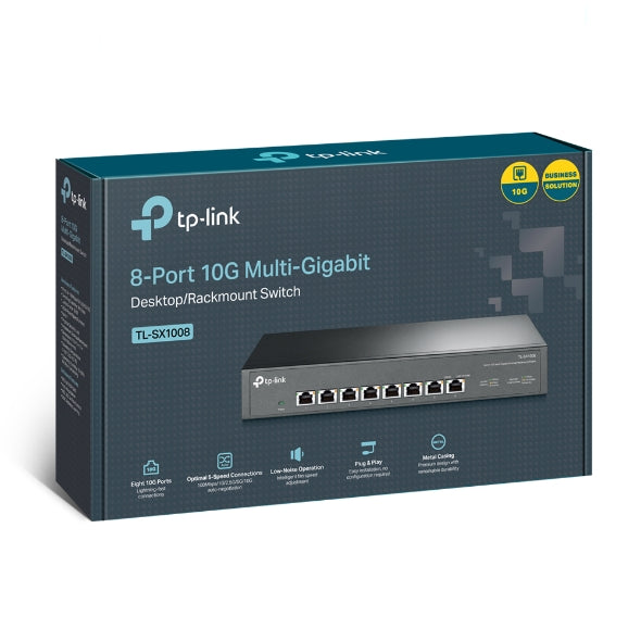 Tp-Link SX1008 8-Port 10G Multi-Gigabit Switch