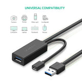 Ugreen 20827 USB3.0 Extension Cable 10M - Black