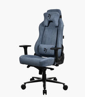Arozzi Vernazza Soft Fabric Gaming Chair Ash/Dark Grey/Blue