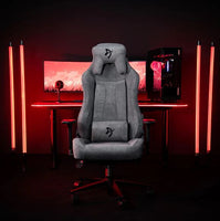 Arozzi Vernazza Soft Fabric Gaming Chair Ash/Dark Grey/Blue