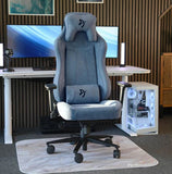 Arozzi Vernazza Soft Fabric Gaming Chair Ash/Dark Grey/Blue