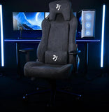 Arozzi Vernazza Soft Fabric Gaming Chair Ash/Dark Grey/Blue