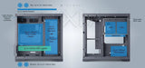 Tecware VXM MESH Dual Chamber White | Black PC Case