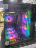 Tecware Vertex TG Matx Casing w/ 6 x Lumi ARGB Fans - Black