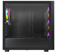 Montech XR Wood ATX 4xARGB TG Case BLACK/WHITE