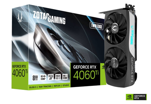 Zotac Gaming GeForce RTX 4060 TI Twin Edge 8GB GDDR6 Graphics Card