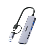 Unitek uHUB P5+ 5-in-1 USB 5Gbps Hub with Card Reader H1320AGY01
