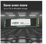 Crucial E100 1TB PCIe Gen4 M.2 NVMe 2280 5000MB/s